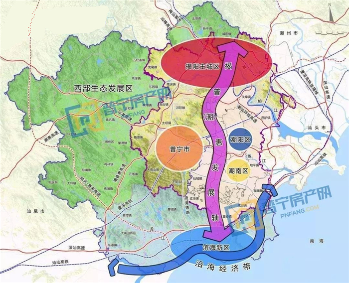 揭惠高速普宁市区连接线,粤东城际,揭阳疏港铁路,汕头港铁路的对接和